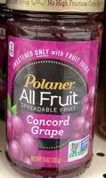 Mängden socker i All fruit concord grape spreadable fruit