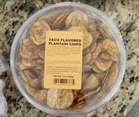 Mängden socker i Taco flvored plantain chips