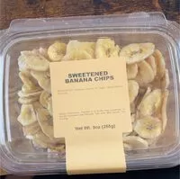 Mängden socker i Sweetened banana chips