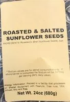 Mängden socker i Roasted & Salted sunflower seeds