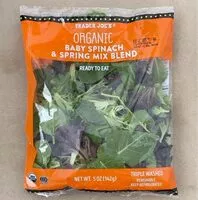 Mängden socker i Organic Baby Spinach & Spring Mix Blend