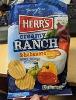 Mängden socker i Creamy Ranch and Habanero chips