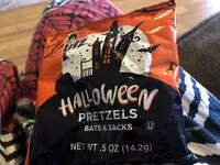 Mängden socker i Herr's, halloween treat packs - pretzels, chocolate
