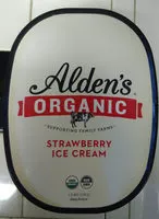Mängden socker i Alden's organic strawberry ice cream