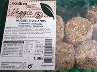 Mängden socker i Nuggets veganos bonarea