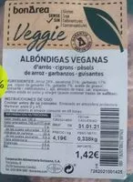 Mängden socker i Albóndigas veganas