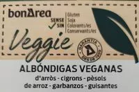 Mängden socker i Albóndigas veganas d'arroz-garbanzos-guisantes