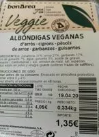 Mängden socker i Albondigas veganas