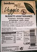 Mängden socker i Nuggets vegetarianos