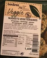 Mängden socker i Nuggets vegetarianos