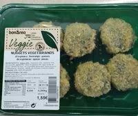 Mängden socker i Nuggets vegetarianos - BonArea