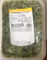 Mängden socker i Espinacas a la crema