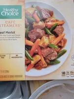 Mängden socker i HEALTHY CHOICE Cafe Steamers Beef Merlot, 9.5 OZ
