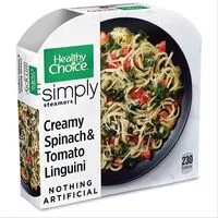 Mängden socker i Simply steamers creamy spinach tomato linguini frozen meal
