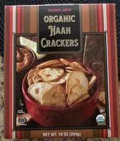 Mängden socker i Organic naan crackers