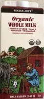 Mängden socker i Organic Whole Milk
