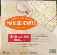 Mängden socker i Matzo thin salted