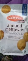 Mängden socker i Manischewitz Almond Meltaway Cookies