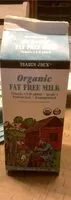 Mängden socker i Organic fat free milk