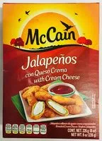 Mängden socker i Jalapeños con queso crema, Mc Cain