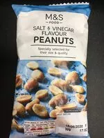 Mängden socker i Salt and vinegar flavour peanuts