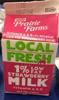 Mängden socker i Local fresh 1% low fat strawberry milk