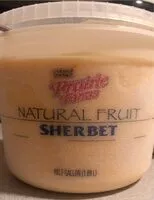 Mängden socker i Natural fruit Sherbert orange