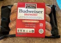 Mängden socker i Budweiser Bratwurst