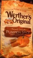 Mängden socker i Werther's Original Pumpkin Spice Soft Caramels