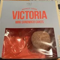Mängden socker i Victoria mini sanwich cakes