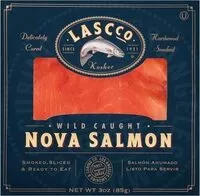 Mängden socker i Wild Caught Nova Salmon, Hardwood Smoked
