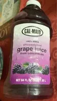 Mängden socker i Unsweetened Grape Juice from concentrate