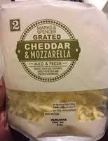 Mängden socker i Cheddar & mozzarella