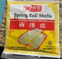 Mängden socker i Spring roll shells