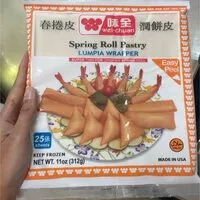 Mängden socker i Spring roll pastry