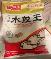 Mängden socker i Pork dumpling with black mushroom