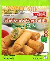 Mängden socker i Chicken & vegetables spring rolls