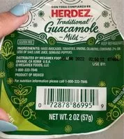 Mängden socker i Traditional guacanole mild