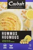 Mängden socker i Casbah, hummus garbanzo bean dip mix