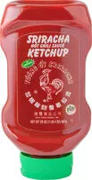 Mängden socker i Sriracha hot chili sauce ketchup