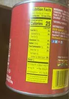 Mängden socker i Whole peeled plum tomatoes in puree