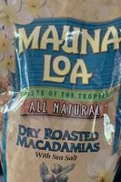 Mängden socker i Dry roasted macadamias