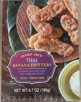 Mängden socker i Thai banana fritters