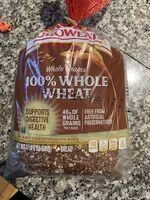 Mängden socker i 100% whole wheat bread, whole wheat