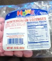 Mängden socker i Wintergreen Lozenges