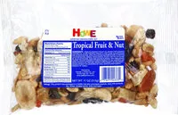 Mängden socker i Tropical fruit & nut mix