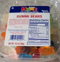 Mängden socker i Gummi Bears