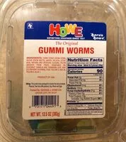Mängden socker i Gummi worms