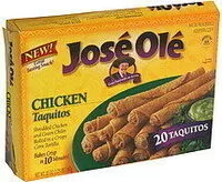 Mängden socker i Taquitos Chicken Pollo In Corn Tortillas