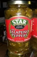 Mängden socker i Sliced jalapeño peppers